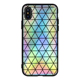 Shining Triangle Square Laser Phone Case For iPhoneX