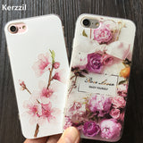 3D Relief Flower Cases For iPhone