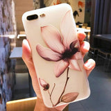 3D Relief Flower Cases For iPhone