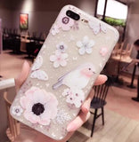 3D Relief Flower Cases For iPhone