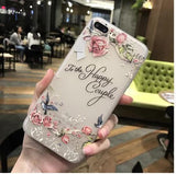 3D Relief Flower Cases For iPhone