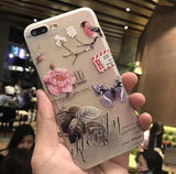 3D Relief Flower Cases For iPhone