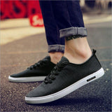 Men Casual Shoes Lace-up Comfortable Men Canvas