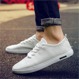 Men Casual Shoes Lace-up Comfortable Men Canvas