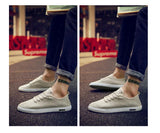 Men Casual Shoes Lace-up Comfortable Men Canvas