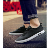 Men Casual Shoes Lace-up Comfortable Men Canvas