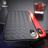 Luxury Grid Pattern Case For iPhone X