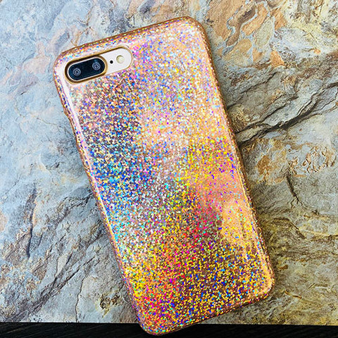 Glitter Laser Phone Case For iPhone 8