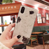 Shining Retro Foil Marble Phone Case For iPhone