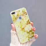 Shining Retro Foil Marble Phone Case For iPhone